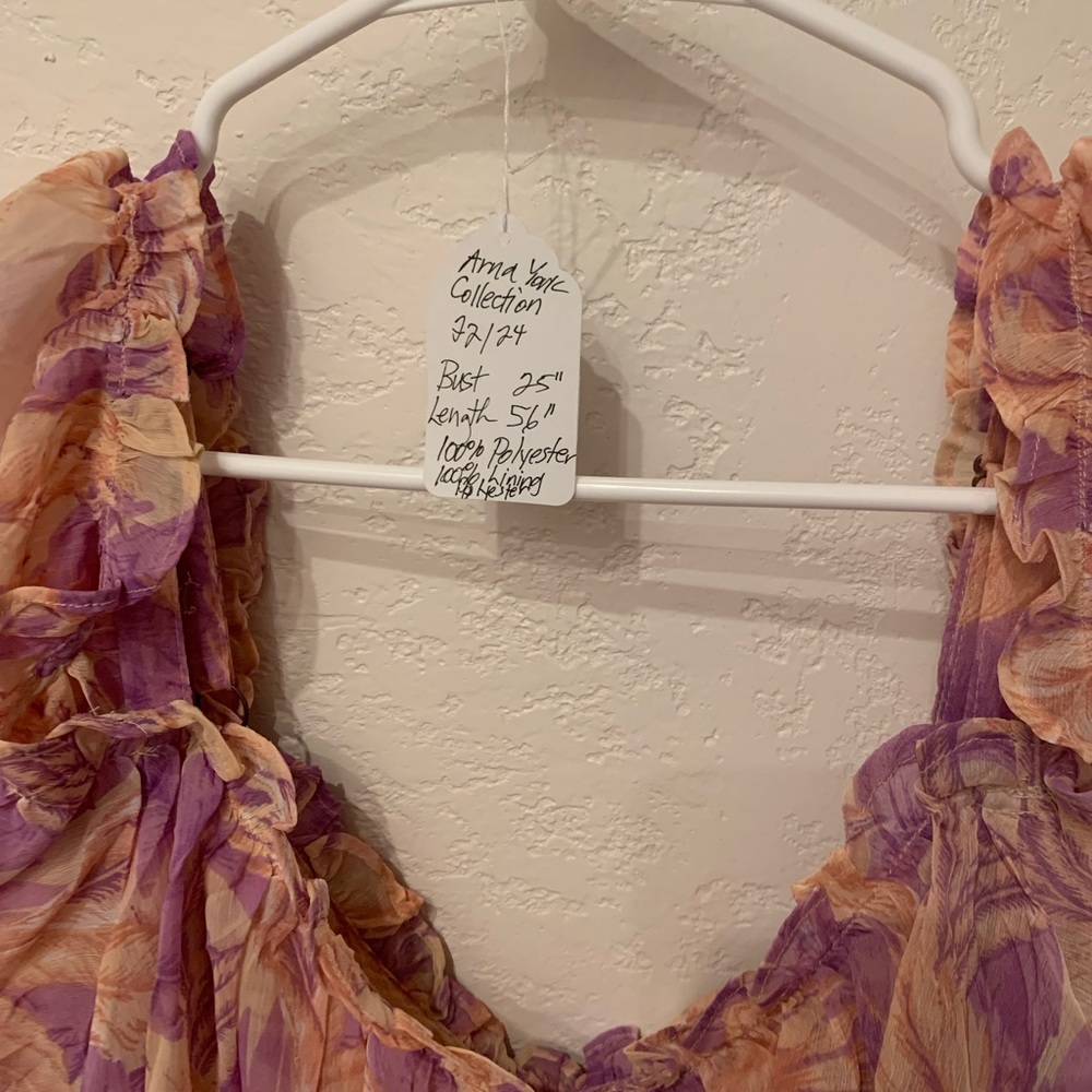 Arna York Blush St Tropez Cold Shoulder Dress Size 22/24 - Picture 16 of 16